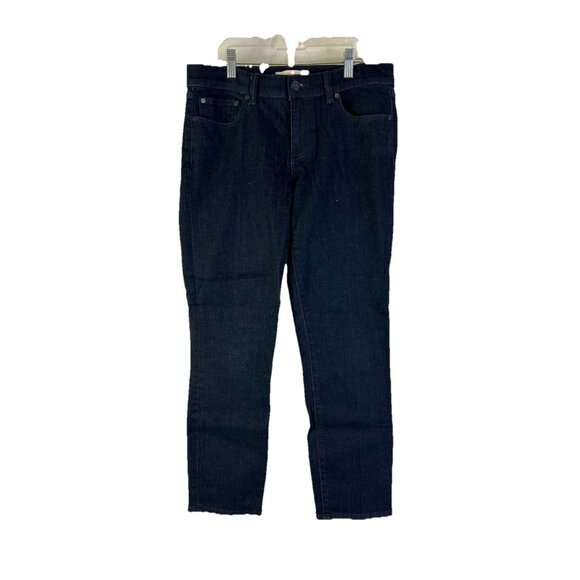 Tory Burch Cropped Skinny Jeans Indigo Wash Blue - Picture 1 of 8